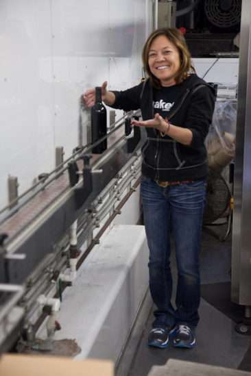 Bottling Mighty Yee Wines Sangiovese